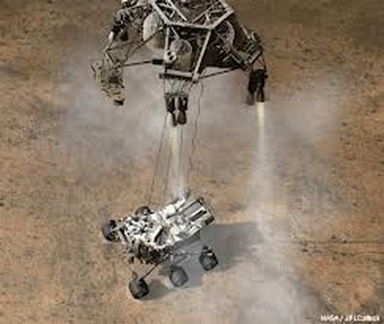 Die virtuelle Landung auf dem roten Planeten. Die virtuelle Landung auf dem roten Planeten.