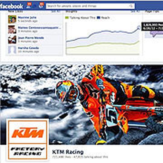 Digital gut unterwegs: KTM auf Facebook & Co. Digital gut unterwegs: KTM auf Facebook & Co.