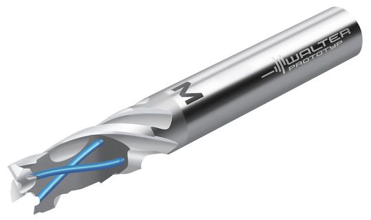 Mit gedrallten Kühlkanälen bleibt der neue Vollhartmetallfräser für Edelstähle „Protomax Inox“ in jeder Zerspanungssituation cool Mit gedrallten Kühlkanälen bleibt der neue Vollhartmetallfräser für Edelstähle „Protomax Inox“ in jeder Zerspanungssituation cool