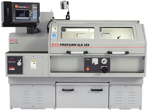 Die Proturn slx 425: Flachbett-CNC / manuelle Spitzendrehmaschine mit ProtoTrak-slx-Dialogsteuerung. Die Proturn slx 425: Flachbett-CNC / manuelle Spitzendrehmaschine mit ProtoTrak-slx-Dialogsteuerung.