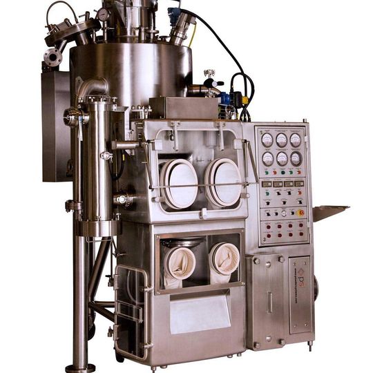0.6m² agitated nutsche filter dryer with discharge glovebox. PSL’s filter dryers range from lab scale synthesis applications, through to Kilo-lab and Pilot plant operations to large scale commercial production, for easy and direct scale-up of chemical process. 0.6m² agitated nutsche filter dryer with discharge glovebox. PSL’s filter dryers range from lab scale synthesis applications, through to Kilo-lab and Pilot plant operations to large scale commercial production, for easy and direct scale-up of chemical process.