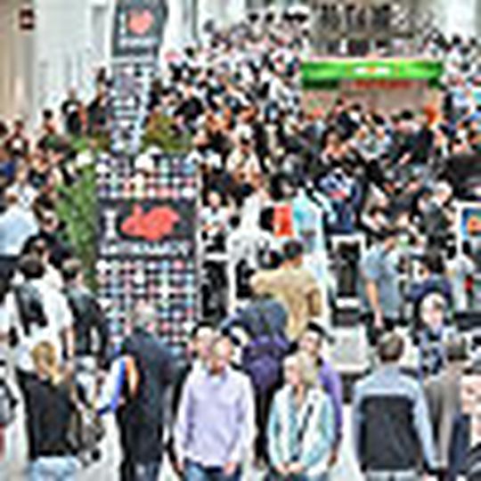 Rush-hour auf der Intermot 2012. Rush-hour auf der Intermot 2012.