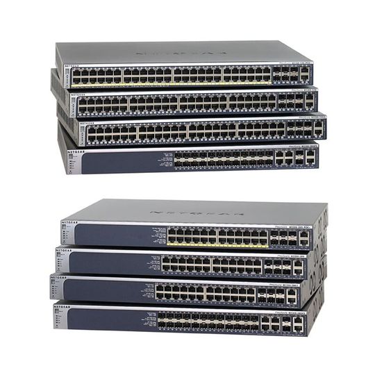 Die Managed-Switches der Prosafe-Next-Gen-Edge-M5300-Serie bieten Netgear zufolge ausfallsichere Access-Layer im 10-Gigabit-Ethernet-Backbone. Die Managed-Switches der Prosafe-Next-Gen-Edge-M5300-Serie bieten Netgear zufolge ausfallsichere Access-Layer im 10-Gigabit-Ethernet-Backbone.