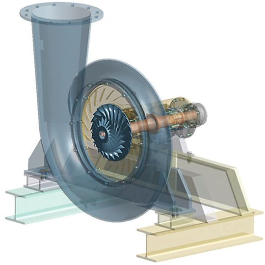 Einstufiger Turbokompressor Einstufiger Turbokompressor