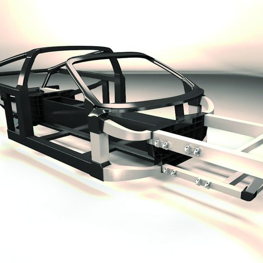 Thyssen-Krupp System Engineering entwickelte Konzepte für die Produktion des kompletten Chassis für ein Elektroauto. Thyssen-Krupp System Engineering entwickelte Konzepte für die Produktion des kompletten Chassis für ein Elektroauto.