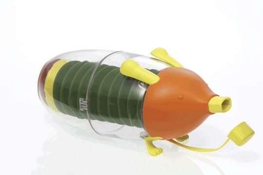 Watchhaler, eine revolutionär innovative Inhalationshilfe für Kinder, zur Anwendung zusammen mit den handelsüblichen druckbetriebenen Inhalatoren (MDI).