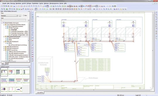 Ein neues Modul hilft, die Feldverkabelung maßstabsgerecht zu planen, automatisch zu routen und umfassend zu dokumentieren. Ein neues Modul hilft, die Feldverkabelung maßstabsgerecht zu planen, automatisch zu routen und umfassend zu dokumentieren.