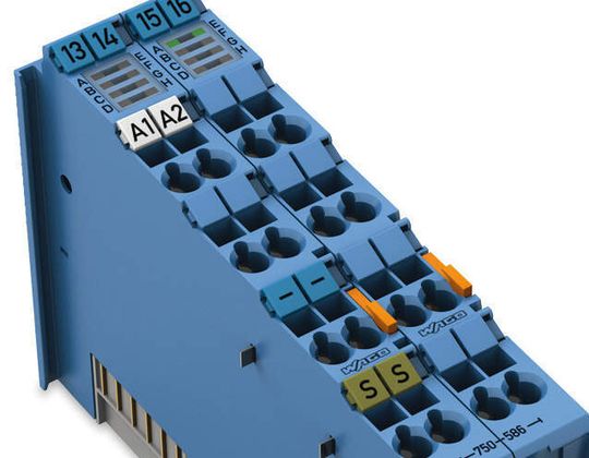 Ergänzend zur 750-585, mit einem Signalstrom von 0...20 mA, verfügt die neue Zwei-Kanal-Analogausgangsklemme 750-586 über4...20 mA.