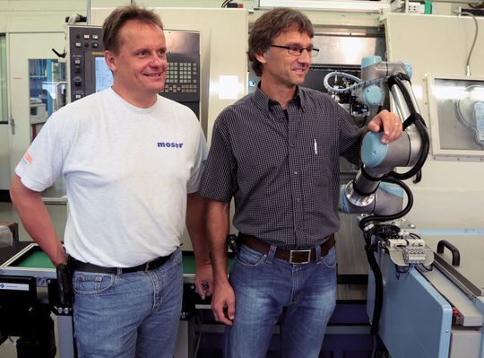Markus Beck (r.) und Rolf Ochsenbein, die Geschäftsführer der Moser-Ingold AG. Markus Beck (r.) und Rolf Ochsenbein, die Geschäftsführer der Moser-Ingold AG.