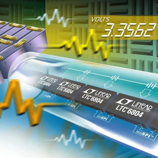 Der LTC6804: ein hochgenauer Mehrzellen-Hochspannungsbatterie-Monitor mit galvanisch getrennter SPI-Schnittstelle für bidirektionale Kommunikation über Entfernungen bis 100 m Der LTC6804: ein hochgenauer Mehrzellen-Hochspannungsbatterie-Monitor mit galvanisch getrennter SPI-Schnittstelle für bidirektionale Kommunikation über Entfernungen bis 100 m