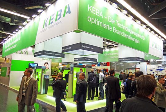 Messestand von Keba Messestand von Keba