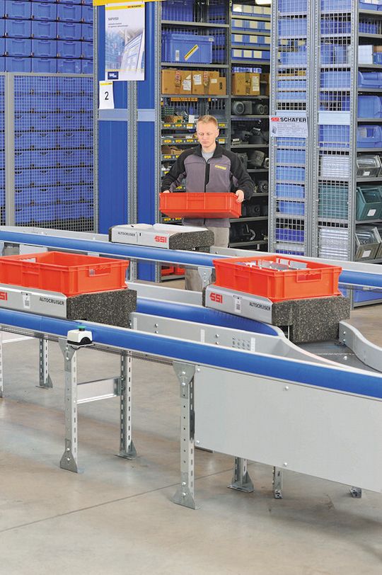 Le convoyage automatique et la flexibilité dans le rangement: SSI Schäfer AG Le convoyage automatique et la flexibilité dans le rangement: SSI Schäfer AG