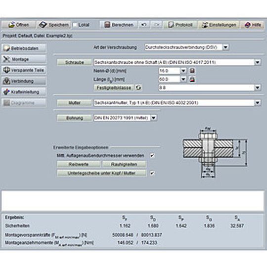 Zur detaillierten Schraubenberechnung nach VDI 2230 steht nun ein neues E-Assistant-Berechnungsmodul zur Verfügung.