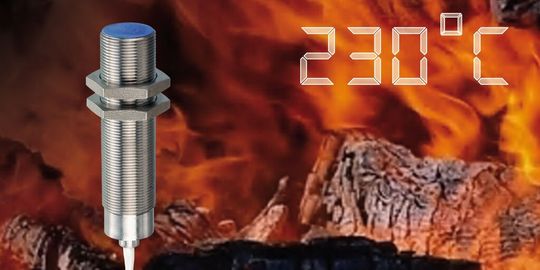 Hochtemperaturstabile Induktivsensoren von Contrinex – bis 180 °C mit integrierter Elektronik und bis 230 °C mit ausgelagertem Elektronikverstärker Hochtemperaturstabile Induktivsensoren von Contrinex – bis 180 °C mit integrierter Elektronik und bis 230 °C mit ausgelagertem Elektronikverstärker