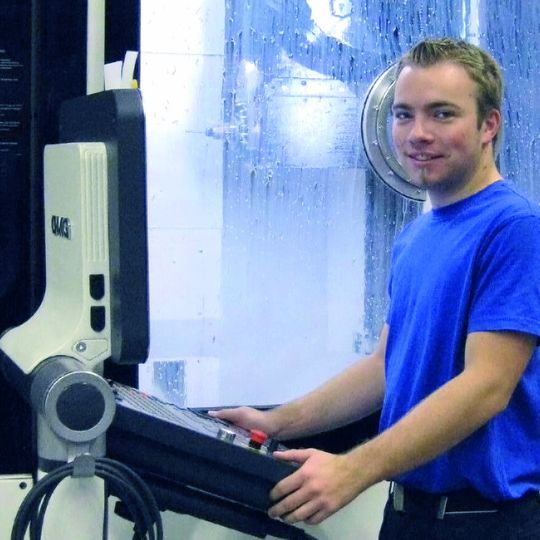 Bundessieger im Ausbildungsgang „Industriemechaniker“: Florian Siegel von Mahr.