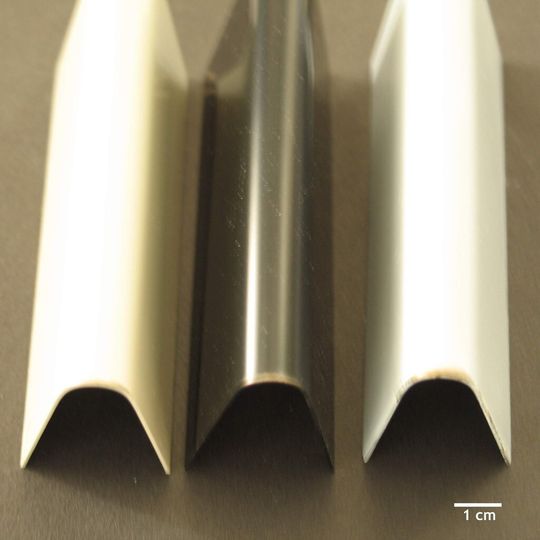 Beschichtete Metalle nach Dornbiegeversuch