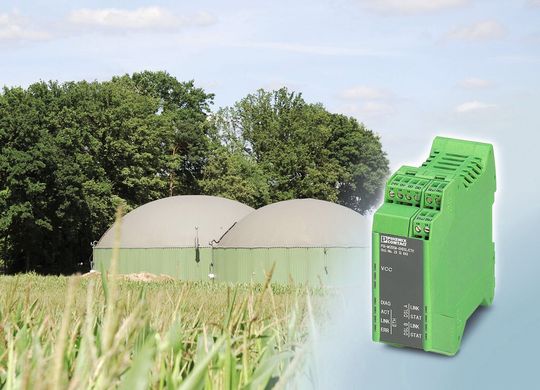 In Kombination mit dem Ethernet-Extender erweisen sich Kupferleitungen als günstige und zuverlässige Kommunikationsalternative in Biogasanlagen. In Kombination mit dem Ethernet-Extender erweisen sich Kupferleitungen als günstige und zuverlässige Kommunikationsalternative in Biogasanlagen.