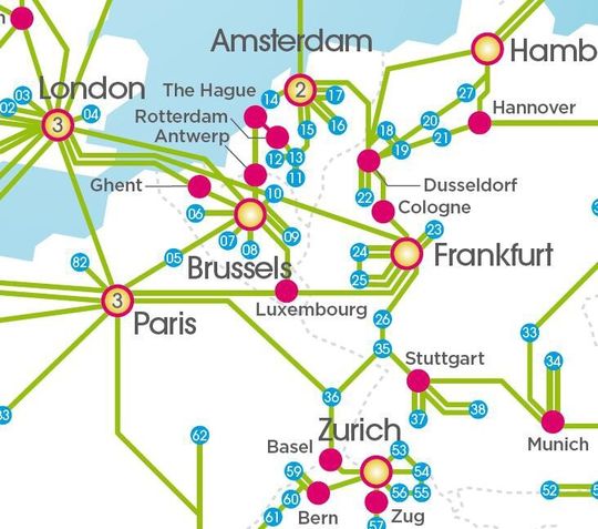 Colt Technology ergänzt die bestehende Ultra-Low-Latency-Glasfaserverbindung zwischen London und Frankfurt um eine Mikrowellenfunkverbindung. Colt Technology ergänzt die bestehende Ultra-Low-Latency-Glasfaserverbindung zwischen London und Frankfurt um eine Mikrowellenfunkverbindung.