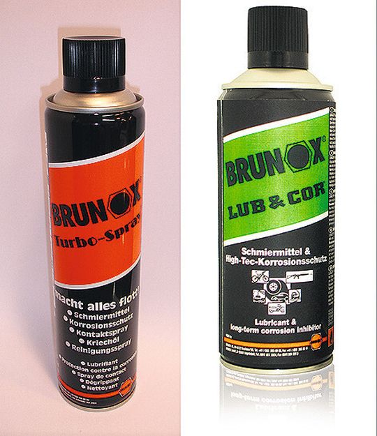 Lubrifiants: Turbo spray et Lub&Cor de Brunox Lubrifiants: Turbo spray et Lub&Cor de Brunox