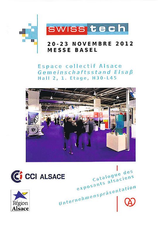 Plaquette de présentation des six exposants alsaciens qui se présentent sous la bannière de la CCI Alsace. Plaquette de présentation des six exposants alsaciens qui se présentent sous la bannière de la CCI Alsace.