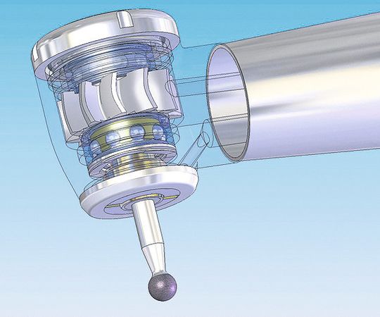 Dentalturbinenkopf mit Rotor, Rotorwelle, Kugellagern und Bohrwerkzeug. Dentalturbinenkopf mit Rotor, Rotorwelle, Kugellagern und Bohrwerkzeug.