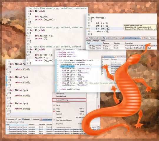 Softwaretest: Goanna analysiert Programme in C und C++ und arbeitet mit Eclipse/CDT und Visual Studio zusammen. Softwaretest: Goanna analysiert Programme in C und C++ und arbeitet mit Eclipse/CDT und Visual Studio zusammen.