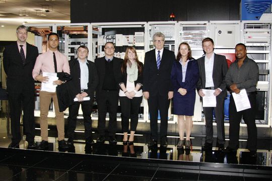 FLG Prämierung Gnadenthal 2012: v. l. Mario Kacalla (Ausbilder bei LKH), Tolgahan Bilen, Eduard Huwa, Hannes Hermann, Tamara Weber, Friedhelm Loh (Firmeninhaber), Valentina Herb, Marcel Valentin und Dawit Selemon. FLG Prämierung Gnadenthal 2012: v. l. Mario Kacalla (Ausbilder bei LKH), Tolgahan Bilen, Eduard Huwa, Hannes Hermann, Tamara Weber, Friedhelm Loh (Firmeninhaber), Valentina Herb, Marcel Valentin und Dawit Selemon.