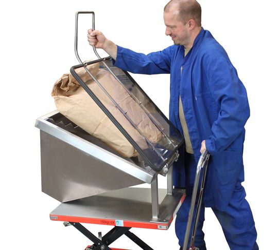 Sackschneidschüte im Einsatz