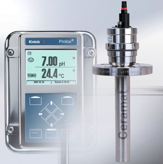 Elektroden-Probleme ade – eine pH-Messstellenlösung von Knick reinigt und kalibriert die Sensoren ganz automatisch. Elektroden-Probleme ade – eine pH-Messstellenlösung von Knick reinigt und kalibriert die Sensoren ganz automatisch.