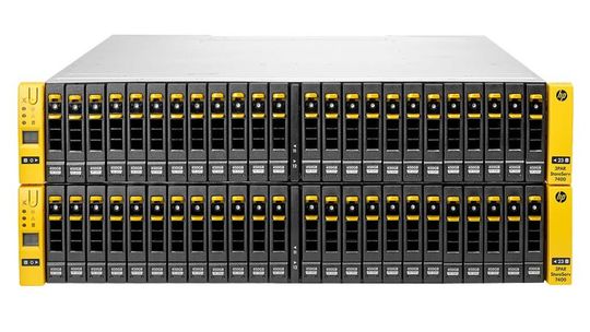 HPs 3Par Storeserve 7000 Storage unterstützt SSDs und HDDs. HPs 3Par Storeserve 7000 Storage unterstützt SSDs und HDDs.