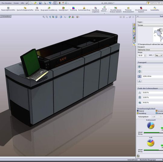 Für nachhaltige Produktentwicklung setzt ein Designbüro auf eine in Solid-Works integrierte Nachhaltigkeitslösung.
