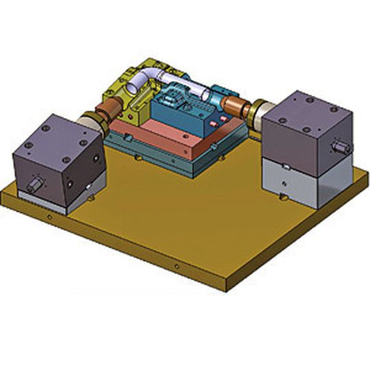 Titan lässt sich vielfältig einsetzen. Jetzt wird der Werkstoff auch für die Umformung interessant. Das Bild zeigt die schematische Darstellung der Umformung von Titanrohren innerhalb einer Prozessstufe. Titan lässt sich vielfältig einsetzen. Jetzt wird der Werkstoff auch für die Umformung interessant. Das Bild zeigt die schematische Darstellung der Umformung von Titanrohren innerhalb einer Prozessstufe.