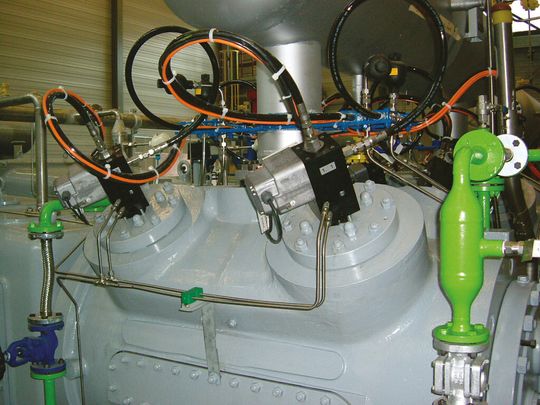 Kompakt gebaut, der Hydrocom Aktuator. Kompakt gebaut, der Hydrocom Aktuator.