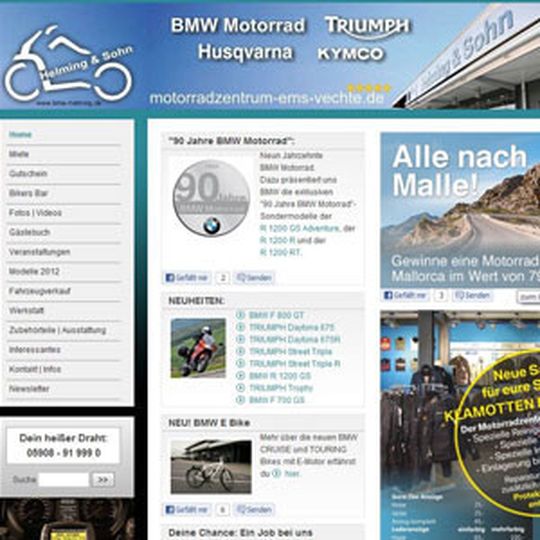 Das Motorrdazentrum Ems-Vechte sucht einen Motorradverkäufer. Das Motorrdazentrum Ems-Vechte sucht einen Motorradverkäufer.