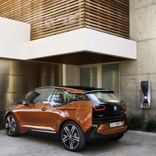 Der Verbrauch eines Elektroautos wie dieses BMW i3 Concept hängt stark vom Fahrstil ab Der Verbrauch eines Elektroautos wie dieses BMW i3 Concept hängt stark vom Fahrstil ab