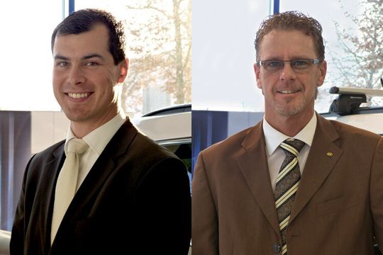 Neue Flotten-Distriktleiter bei Hyundai: Florian Steiger (links) und Knut Rieger.