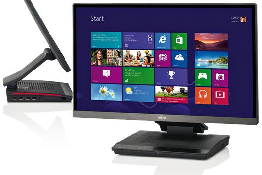 Vier Bildschirme, darunter der X23T-1 MHL, läuten eine neue Gerätegeneration bei Fujitsu ein. Vier Bildschirme, darunter der X23T-1 MHL, läuten eine neue Gerätegeneration bei Fujitsu ein.