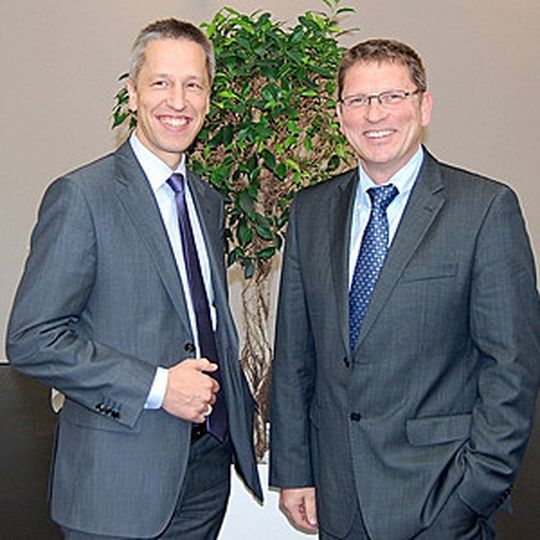 Die Geschäftsführer der Gruschwitz GmbH Tech-Twists, Ditmar Schultschik (links) und Klaus Gudat Die Geschäftsführer der Gruschwitz GmbH Tech-Twists, Ditmar Schultschik (links) und Klaus Gudat