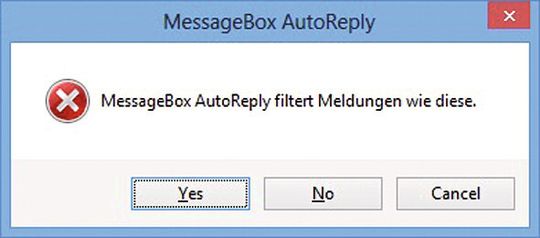 Bild 1: In früheren Windows-Embedded-Versionen unterdrückte die Komponente "Message Box Auto Reply" alle Standard-Windows-Message-Boxen Bild 1: In früheren Windows-Embedded-Versionen unterdrückte die Komponente "Message Box Auto Reply" alle Standard-Windows-Message-Boxen