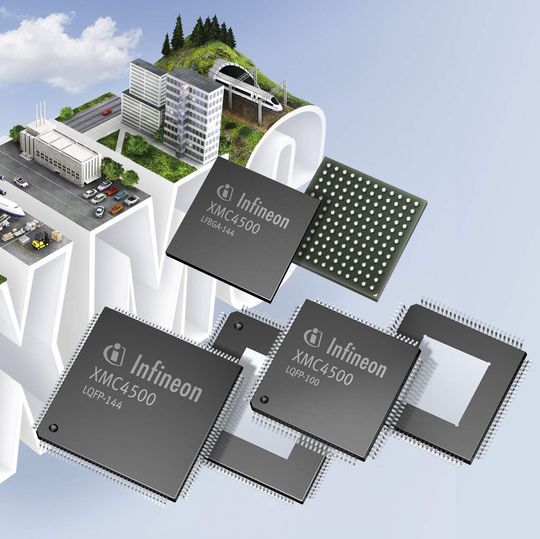 XMC4500-Mikrocontroller von Infineon: Cortex-M4-basiert mit FPU und DSP-Zusatz als CPU-Kern; DS-Demodulator inklusive XMC4500-Mikrocontroller von Infineon: Cortex-M4-basiert mit FPU und DSP-Zusatz als CPU-Kern; DS-Demodulator inklusive