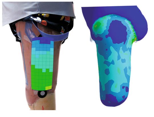 Druckspannungsvergleich zwischen Simulation und Messung. Druckspannungsvergleich zwischen Simulation und Messung.