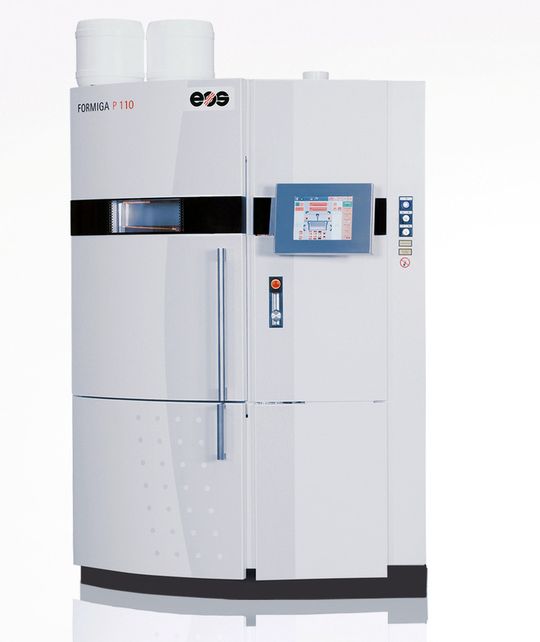Das Kunststoff-Laser-Sinter-System «Formiga P110». Das Kunststoff-Laser-Sinter-System «Formiga P110».