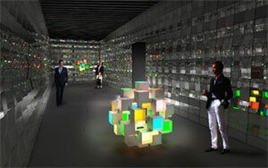 In Mailand hat der Künstler Satoshi Uchihara eine Skulptur auf Basis der OLED Velve entworfen