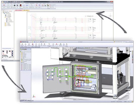 Das Synchronisieren zwischen elektrischer und mechanischer Konstruktion verbessert die Zusammenarbeiit. Das Synchronisieren zwischen elektrischer und mechanischer Konstruktion verbessert die Zusammenarbeiit.