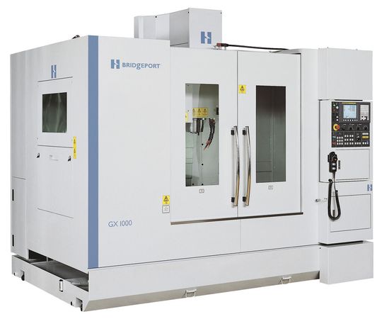 Mit Verfahrwegen X-Y-Z von 1020 mm x 610 mm x 610 mm ist die XR 1000 von Bridgeport auf die rationelle Bearbeitung grösserer Werkstücke ausgelegt. Mit Verfahrwegen X-Y-Z von 1020 mm x 610 mm x 610 mm ist die XR 1000 von Bridgeport auf die rationelle Bearbeitung grösserer Werkstücke ausgelegt.
