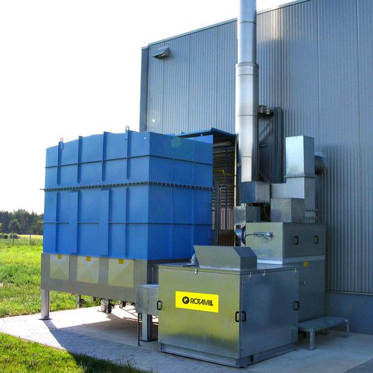 Höchstleistung und Umweltschutz sind kein Widerspruch – dies beweisen die Abluftreinigungsanlagen aus dem Hause Rotamill.