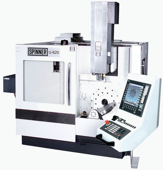Die Baugrösse U-620 wird als 3-Achsen-Maschine «U3» mit starrem Arbeitstisch, als 4-Achsen-Maschine «U4» oder als 5-Achsen-Maschine U5-620 angeboten.