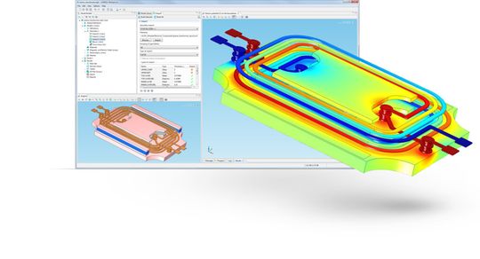 Version 4.3a der Simultationssoftware Comsol Multiphysics. Version 4.3a der Simultationssoftware Comsol Multiphysics.
