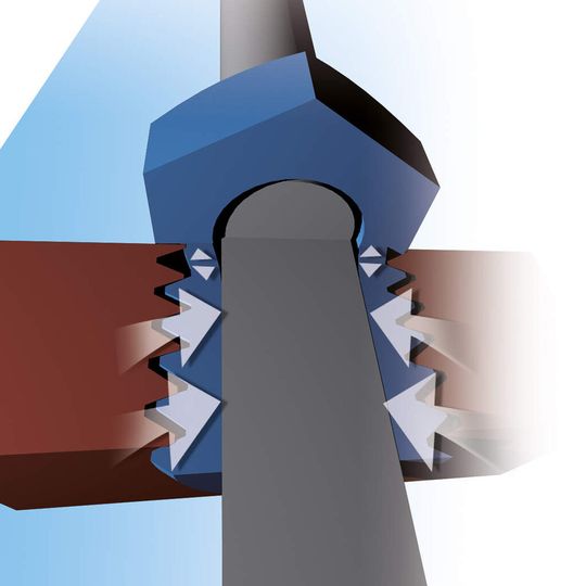 Minimales Lockern oder Anziehen der ISS ermöglicht die stufenlose Verstellbarkeit oder den Austausch von Bauteilen. Minimales Lockern oder Anziehen der ISS ermöglicht die stufenlose Verstellbarkeit oder den Austausch von Bauteilen.