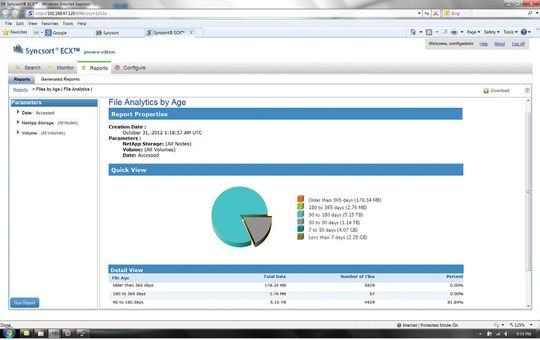 Wer herausfinden will, welche veralteten Dateien er löschen oder migrieren könnte, um Storage-Platz zu sparen, muss erst einmal danach suchen - oder eine File-Analyse mit der Katalogfunktion von Syncsort ECX machen.